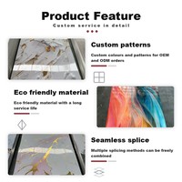 Panneau décoratif en PVC UV effet marbre, veinage doré, imperméable, résistant à l'humidité, haute brillance, pour usage domestique et villa, panneau rigide moderne