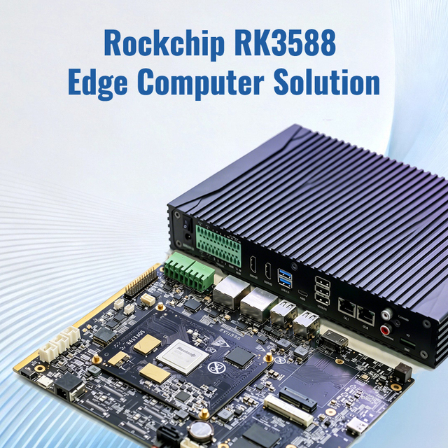 Factory Price OEM ODM ARM Fanless Industrial AI Computer RK3588 Box Data Acquisition Support