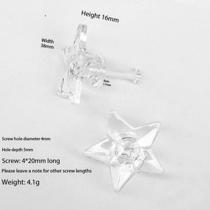 Moderne Transparente Acryl-Möbelgriffe Schubladenknöpfe Badezimmer-Kommode Kleine Aufbewahrungsbox Schmuck-Präsentationsbox MG296 - Product Image 4
