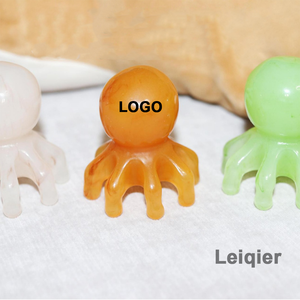 Masajeador de acupresión de 8 patas con logotipo personalizado, raspador de cuero cabelludo, peine para el pelo, técnica de relajación de cuerpo completo para el hogar, Spa de cabeza chino - Product Image 3