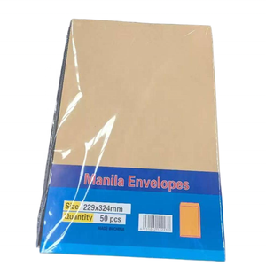 Cancelleria scuola ufficio di buona qualità 80gsm colore marrone <span class=keywords><strong>A4</strong></span> dimensioni 324X229 MM auto-chiudere <span class=keywords><strong>busta</strong></span> Manila - Product Image 1