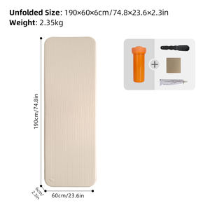 Matelas gonflable portable et durable pour le camping, double ou simple, auto-gonflant, pliable, en dropstitch - Product Image 5