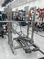 Station multifonction 3-en-1 en acier inoxydable pour musculation avec banc de presse multi-angles pour entraînement avec poids