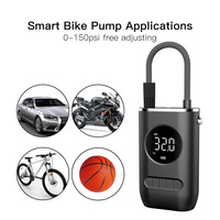 Compresseur d'air sans fil miniature électrique à affichage numérique rechargeable portable à vente chaude, pompe à air pour voiture sans fil, gonfleur de pneus