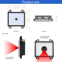 Module de lecteur de codes-barres à déclenchement automatique EMT8720D avec interface USB TTL pour machine en libre-service