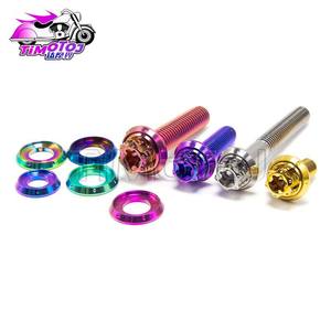 Titane Moto Industrie Tmj Alliage De Titane Tc4 Bride Six Points Entretoise Moto Modification Entretoise Prend En Charge Plusieurs <span class=keywords><strong>Col</strong></span> - Product Image 4