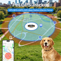 Collier GPS intelligent pour animaux de compagnie, rechargeable, 4G, en temps réel, mini, étanche, pour petits chiens et chats, localisateur de chiens et de chats
