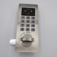 Serrure de casier numérique à code en acier inoxydable 304 poli, durable, antivol, antirouille, pour armoires métalliques/boisées de gym, déverrouillage par clé/mot de passe
