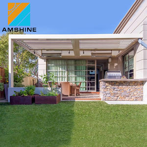 Pérgola Bioclimática de <span class=keywords><strong>Aluminio</strong></span> Premium <span class=keywords><strong>con</strong></span> Sistema LED para Jardín y <span class=keywords><strong>Terraza</strong></span> - Product Image 1