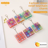 Soododo Cartoon pour clavier 9 touches, décompression, impression UV, multicolore, transparente, touches ABS haute transparence 3x3, transfrontalier