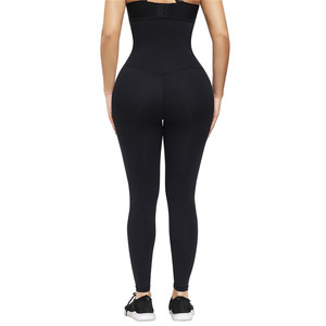 Vendita calda HEXIN all'ingrosso Logo personalizzato a compressione ganci regolabili per pancia Trimmer 2 in 1 girovita <span class=keywords><strong>corsetto</strong></span> Leggings - Product Image 3