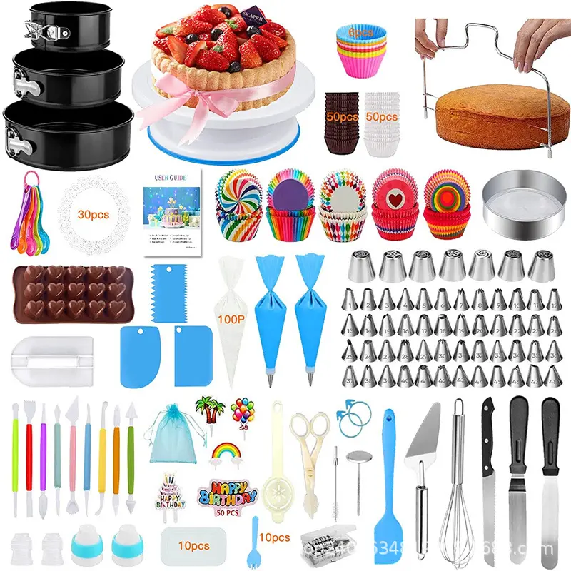 new product ideas 2023 cake turntable Muffin Cup decoration bag cake decoration tools 507-PIECE suit cake tools