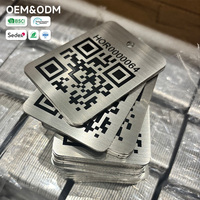 Plaques de gestion des actifs à numéro de série résistantes aux hautes températures, étiquettes personnalisées en acier inoxydable avec code QR