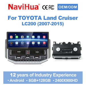 Radio para Auto Navihua de 15.5 Pulgadas con Android, GPS, Navegación, CarPlay, DSP y Multimedia para Toyota Land Cruiser LC200 2007-2015 - Product Image 1