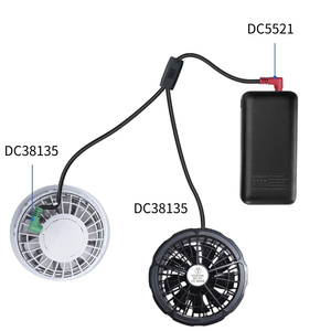 Cordon Répartiteur d'Alimentation CC Industriel à Noyau en Cuivre <span class=keywords><strong>1</strong></span> vers <span class=keywords><strong>2</strong></span>, 5.5x2.1mm vers 3.8x1.35mm pour Ventilateurs de Vêtements de Travail et Appareils Basse Tension - Product Image 4