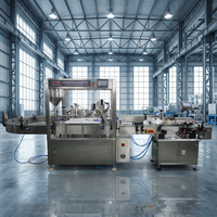 Machine automatique rotative de remplissage, de bouchage et d'étiquetage pour petites bouteilles d'huiles essentielles, de colle stationnaire, d'additifs alimentaires, de parfums et de gouttes pour les yeux