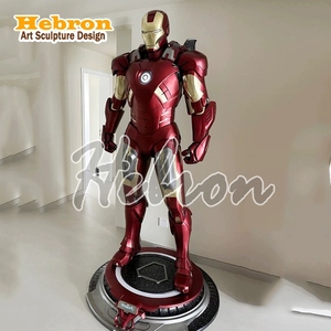 Fabrieksgemaakte op maat gemaakte <span class=keywords><strong>Avengers</strong></span> levensgrote Iron Man glasvezelhars interieurdecoratie standbeeld MK7 Iron Man sculptuur - Product Image 3