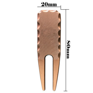 Outil de réparation de divots de golf en gros, fourches plates à double denture pour le remplacement de divots sur le parcours - Product Image 2