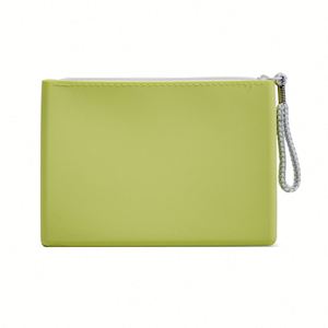 Elegant Fashionable Portable <b>Silicone</b> <b>Waterproof</b> Cosmetic Pouch Zipper Large Capacity Makeup Bag Coin Purse Travel Organizer - Product Image 5