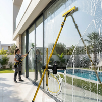 SINMEDA Pompe à eau portable à fixation sur la taille, pulvérisateur sous pression, nettoyeur de vitres, machine de nettoyage de vitres 4M 6M 9M