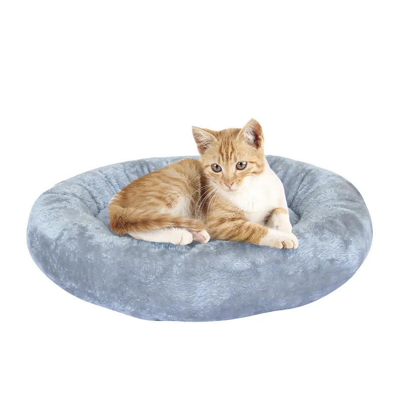 Cama extraíble lavable para mascotas, perrera cerrada, arena para gatos, casa suave para mascotas, arena para gatos bonita en forma de tiburón