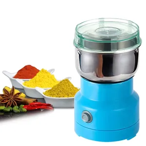 Mini Molinillo Eléctrico de sal y pimienta, pulverizador de alimentos ultrafino para bebé, molinillo de café, especias, pimienta, molino de grano, 2/4 hojas