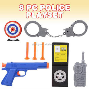 बेस्ट पुलिस एक्सेसरीज ड्रेस-अप पुलिस स्प ड्रेस-अप मिनी टारगेट हैंडपफ के साथ सेट - Product Image 6