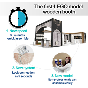 Modelo LEGO de Montaje Rápido, Stand de <span class=keywords><strong>Madera</strong></span> de Diseño Modular, Stand Personalizado para Baño y Hogar con Iluminación - Product Image 1