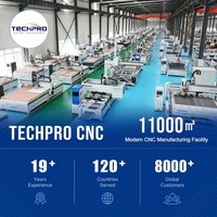 TECHPRO Dos Conjuntos de Routers CNC para Madera, Línea de Producción de Gabinetes de MDF Totalmente Automática