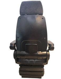 Sièges à suspension mécanique de haute qualité TOPWELL Grammer MSG20, dossier haut, cuir noir, réglage du poids 130 kg - Product Image 4