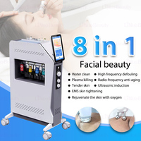 Vente flash - Machine d'hydrodermabrasion - Aqua peeling - Nettoyage en profondeur de la peau - Soins du visage - Raffermissement de la peau - Pulvérisation d'oxygène - Élimination des rides