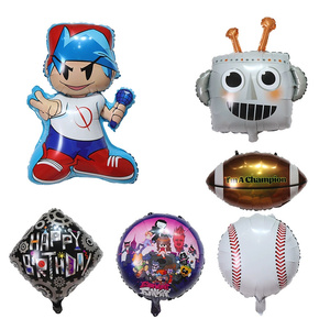 Nuevo Set de Decoración para Fiestas de 5 Globos de Aluminio con Diseño de <span class=keywords><strong>Friday</strong></span> Night <span class=keywords><strong>Funkin</strong></span> - Product Image 1