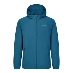 Trọng Lượng Nhẹ Của Người Đàn Ông <span class=keywords><strong>Softshell</strong></span> Áo Gió Áo Khoác Với Đứng Cổ Áo Không Thấm Nước Thể Thao Giản Dị Áo Khoác Cho Mùa Hè Vải Tráng - Product Image 3