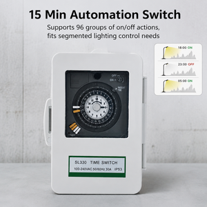 Minuteur mécanique certifié CE TB-388 15A/30A haute capacité, programmation circulaire 24 heures pour fours et machines industriels - Product Image 4
