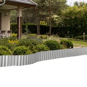 Bordure rectangulaire en acier CORTEN naturel 8'*50' pour aménagement paysager, robuste, sans creuser, pour pelouse et jardin - Product Image 1