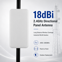 Antena WiFi 2.4G de 18dBi de Alta Ganancia, Antena Direccional de Panel para Exteriores de Largo Alcance, Antena WLAN AMXW-2400-18B