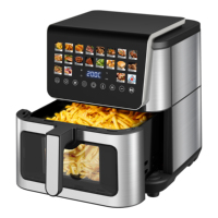 Approvisionnement direct usine : Friteuse à air numérique intelligente en acier inoxydable 9L pour des résultats parfaits, appareil de cuisson pour la cuisine domestique