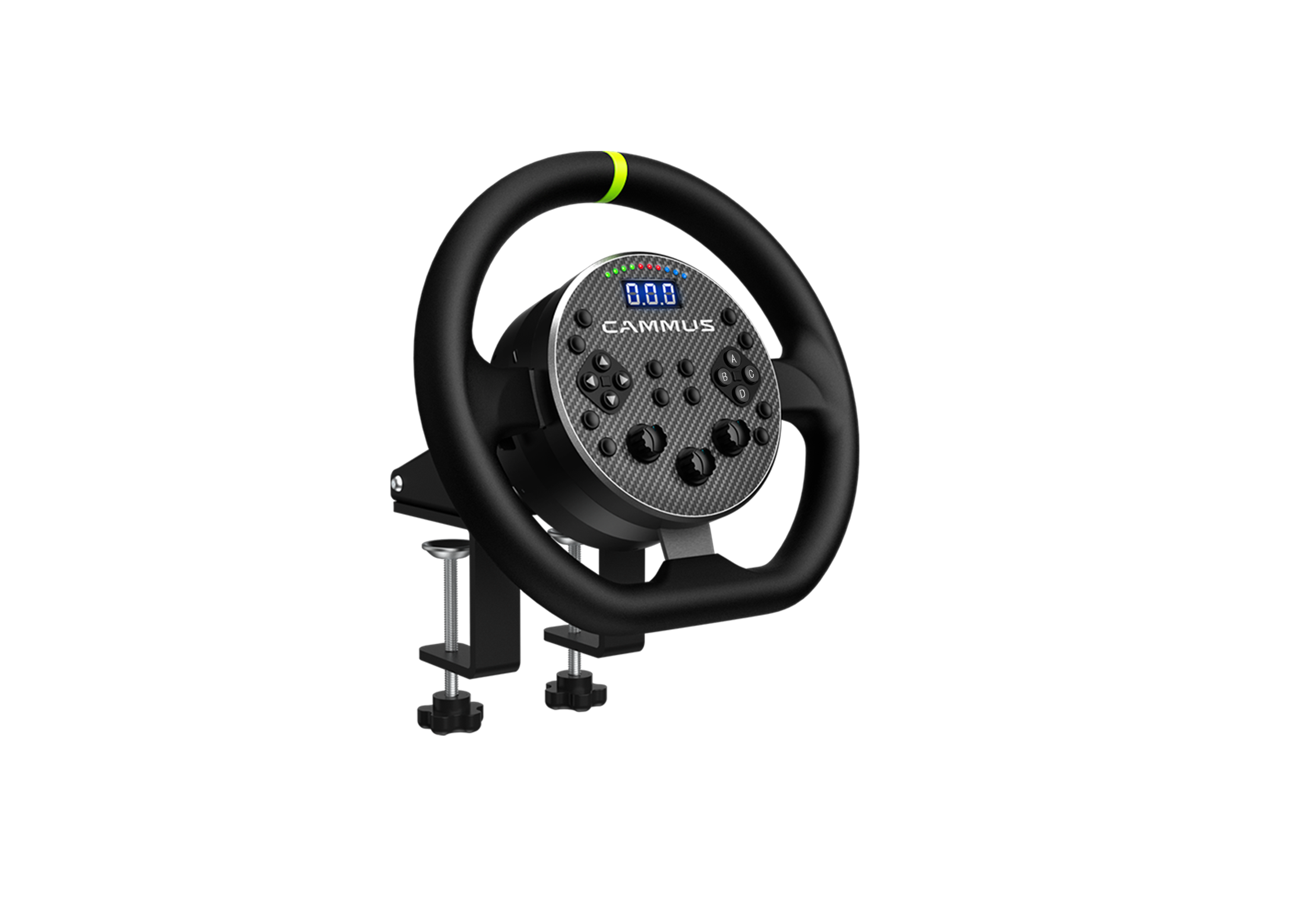 ORANGLES CAMMUS C5 Direct Drive Racing Wheel | 5Nm Integrated Sim Steering Wheel with Pedals for PC – Entry-Level Direct Drive Bundle (Kuwait) - detailed closeup view - illustrating benefits - Image 3 of 5 | created for all | Shop CAMMUS C5 Direct Drive Racing Wheel | 5Nm Integrated Sim Steering Wheel with Pedals for PC – Entry-Level Direct Drive Bundle (Kuwait) North Carolina | Free Shipping ORANGLES