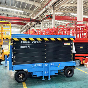 Plateforme élévatrice à ciseaux silencieuse et légère de 12 m pour le nettoyage des lustres et l'entretien des façades des halls d'hôtel - Product Image 2