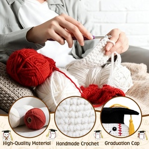 Muñeco de Ganchillo de Béisbol, Regalo de Graduación para Ella y Él, Regalos de Graduación de Secundaria, Preparatoria y Universidad para Niños y Niñas - Product Image 4