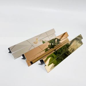 EX1023 Modern Stainless Steel Custom Profile Tile <b>Trims</b> <b>for</b> Interior Decoration Solutions Durable & Waterproof - Product Image 1