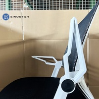 Chaise de bureau exécutive moderne avec dossier en maille ergonomique, pivotant à 360° et accoudoirs réglables pour un confort professionnel