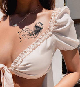 ईथर जेलीफ़िश कारखाने सस्ते अस्थायी जलरोधक हेना टैटू स्टिकर साइan नकली टैटू हाथ हर्बल स्टिकर - Product Image 1