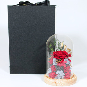 <span class=keywords><strong>Saint</strong></span>-<span class=keywords><strong>Valentin</strong></span>, Fête Nationale, <span class=keywords><strong>Cadeau</strong></span> de roses, <span class=keywords><strong>Cadeau</strong></span> d'anniversaire pour petite amie, Ornement de boîte-<span class=keywords><strong>cadeau</strong></span> en verre avec fleur éternelle - Product Image 2