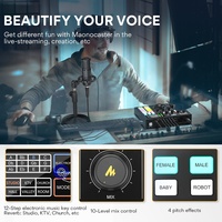 MAONOCASTER AM100 K2 Sound Card Dengan Mikrofon XLR Desktop dan Headphone Monitor Kit Studio Produksi Podcast All-In-One