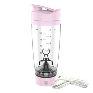 Vaso mezclador eléctrico de 600 ml con escala de medición, vaso mezclador reutilizable para batidos de proteínas - Product Image 2