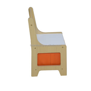 Juego de Mesa y Dos Sillas Modernas para Niños con Contenedor de Almacenamiento, Escritorio de Actividades de Madera para Niños - Blanco, Seguro para Sala de Estar - Product Image 5