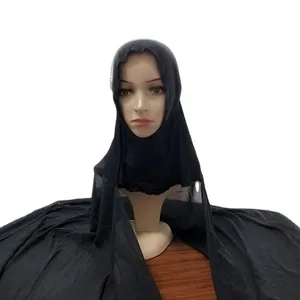 Hiyab único de Malasia para mujer, hiyab instantáneo combinado con hiyab, hiyab con ninja, 2020