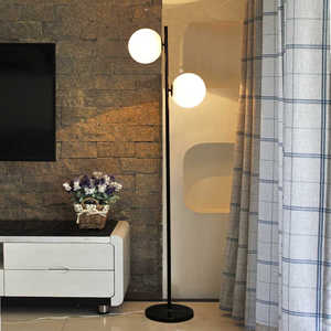 Trong Nhà Phong Cách Bắc Âu Nhà Hàng Phong Cách Cà Phê Ma Thuật Beanthree Đầu Thủy Tinh Đứng Đèn Trang Trí Nội Thất Vàng LED Đồ Đạc Đèn Sàn - Product Image 4