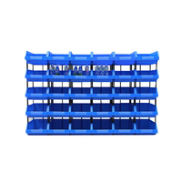 Bacs de rangement d'entrepôt empilables en plastique pour pièces détachées, boîtes de rangement pour étagères, bacs de stockage en plastique pour usine